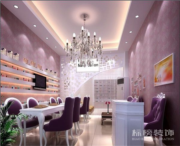 深圳美甲店墙面装饰怎么做？